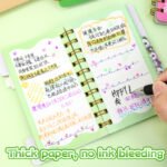 Weibo Panda Cute Spiral Notebook with Gold Coil & Index Tabs – Thick Paper Cartoon Notebook - Image 7