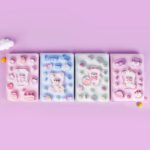 Weibo Cute Bear Embossed PU Notebook WB-95561-5 – Pastel Cartoon Pressure-Relief Diary for Students & Gifts