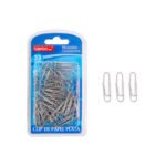 Weibo Silver Paper Clips 33mm for Office & School Document Organization