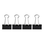 Weibo Binder Clips WB-111A (25mm) - Strong and Reliable Metal Clips for Office and School Use - Image 5