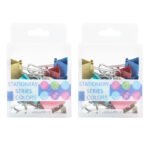 School & Office Colored Binder Clips WB-3212 - Vibrant and Practical Clips for Office and School Use