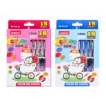 Weibo Color Oil Pastels WB-1211-18 - Vibrant 18 Colors Set for Kids and Student Art Activities