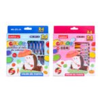 Weibo Color Oil Pastels WB-1211-24 - Vibrant 24 Colors Set for Kids and Student Art Activities