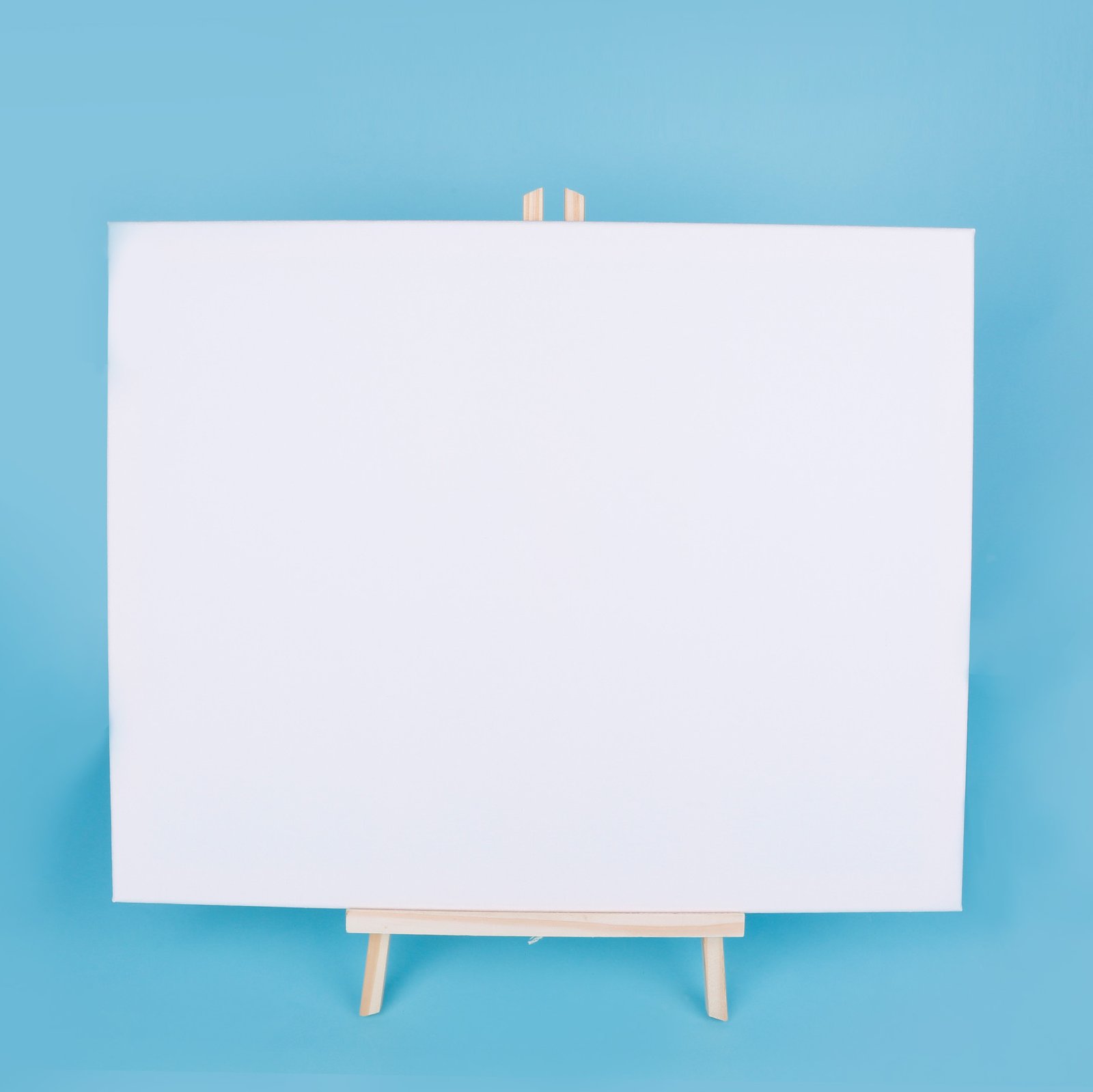 1 Weibo Blank Stretched Canvas with Wooden Tabletop Easel Set WB-4050 - Portable Painting Kit with Larger Canvas for Kids, Students and Beginners - Image 1
