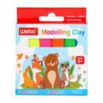Weibo 6 Colors Modeling Clay WB2292 - Vibrant Safe Non-Toxic Plastilina Dough Set for Kids Creative Play and Art Activities