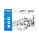 Weibo A4 Spiral Sketch Book WB-95487 - 40 Sheets 100gsm Acid-Free Drawing Pad for Artists and Students