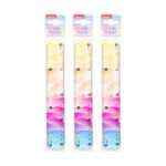 Weibo Cute Gradient Flexible Ruler WB-539 - Bendable Soft Plastic Rainbow Color Ruler for Kids and Students