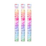 Weibo Cute Gradient Flexible Ruler WB-540 - Bendable Soft Plastic Rainbow Color Ruler for Kids and Students