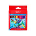Weibo Premium 12 Color Pencils WB90121D - Vibrant Long-Lasting Colour Pencils Set for Students, Artists and Adult Coloring Books
