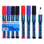 Weibo WB-8008A-4 Whiteboard Marker 4PCS Set – Easy Erase Dry Erase Markers for Office, School & Meetings