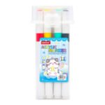 Weibo Acrylic Marker 12-Color Water-Based Paint Marker for Kids Art, Craft, Coloring, and Multi-Surface Drawing