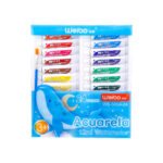Weibo 24-Color Watercolor Paint Set 12ml Tubes for Kids & Beginners