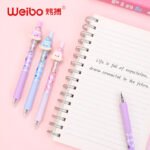 Weibo Cute Cartoon Ice Cream Clip Gel Pen Set WB-5671 - Kawaii Pastel Press Ink Gel Pens with Adorable Dessert Toppers for Students and Creative Writing - Image 8