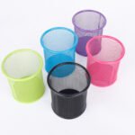 Weibo Metal Mesh Pen Holder Desk Organizer Cup for Office, School & Home Use - Image 4