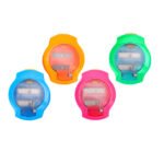 Weibo Dual-Hole Pencil Sharpener with Shavings Container WB-71114K – Durable School & Office Stationery Essential - Image 4