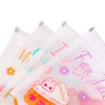 Weibo Cute Cartoon Zipper Document Pouch WB-5854 – A4 Translucent File Bag with Ring for School & Office - Image 4