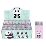 Weibo WB-3418 Cute Panda Slice Eraser Set – Cartoon Panda Soft Eraser for Kids School Stationery