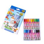 Weibo Color Oil Pastels WB-1211-18 - Vibrant 18 Colors Set for Kids and Student Art Activities - Image 4