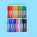 Weibo Hexagonal Oil Pastels WB-1212-18 - Vibrant 18 Colors Hexagonal Set for Kids and Student Drawing - Image 4