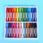 Weibo Hexagonal Oil Pastels WB-1212-24 - Vibrant 24 Colors Hexagonal Set for Kids and Student Art Drawing - Image 4