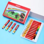 Weibo 12 Colors Oil Pastels WB-56017-12 - Smooth Rich Colors Hexagonal Crayons Set for Kids and Student Art Drawing - Image 5