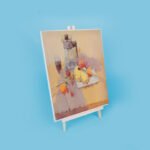 Weibo Blank Canvas with Wooden Tabletop Easel Set WB-3040 - Portable Mini Painting Kit with Stretched Canvas for Kids and Beginners - Image 4