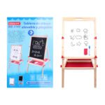 Weibo Children's Double-Sided Wooden Art Easel WB-3143 - Foldable Drawing Board with Chalkboard and Whiteboard for Kids Learning and Creativity - Image 4