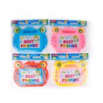 Weibo Children's Cute Frog Magnetic Drawing Board WB-05077 - Portable Erasable Doodle Sketch Pad with Stamps for Kids Learning and Creativity - Image 4