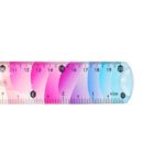 Weibo Cute Gradient Flexible Ruler WB-539 - Bendable Soft Plastic Rainbow Color Ruler for Kids and Students - Image 4