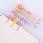 Weibo Cute Cartoon Drink Cup Clip Gel Pen Set WB-5672 - Kawaii Pastel Press Gel Ink Pens with Adorable Beverage Toppers for Students and Creative Writing - Image 4