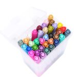 Weibo Triangle Acrylic Marker 36-Color Dual-Tip Water-Based Paint Marker for Art, Craft, and Multi-Surface Drawing - Image 2