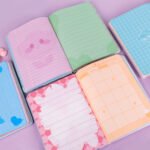 Weibo Butterfly Embossed Cute Notebook WB-95561-2 – Pastel PU Cover Diary with Pressure-Relief Design for Students & Gifts - Image 3