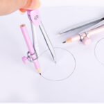 Weibo Adjustable Metal Drawing Compass Set with Pencil Holder for School Geometry & Technical Drawing - Image 3