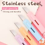 Weibo Cute Cartoon Mini Utility Knife WB-1209 – Safety Box Cutter with Stainless Steel Blade for Office, School & Home - Image 7