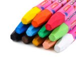 Weibo Color Oil Pastels WB-1211-12 - Vibrant 12 Colors Set for Kids and Student Art Activities - Image 3