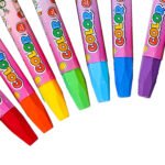 Weibo Color Oil Pastels WB-1211-24 - Vibrant 24 Colors Set for Kids and Student Art Activities - Image 3