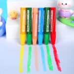 Weibo Hexagonal Oil Pastels WB-1212-24 - Vibrant 24 Colors Hexagonal Set for Kids and Student Art Drawing - Image 3
