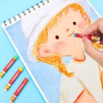 Weibo 12 Colors Oil Pastels WB-56017-12 - Smooth Rich Colors Hexagonal Crayons Set for Kids and Student Art Drawing - Image 4