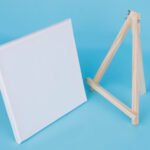 Weibo Mini Canvas with Wooden Easel Set WB-2020 - Portable Tabletop Painting Kit for Kids and Beginners - Image 3