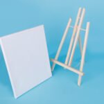 Weibo Mini Canvas with Wooden Easel Set WB-2430 - Portable Tabletop Blank Canvas Painting Kit for Kids and Beginners - Image 3