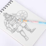 Weibo A5 Spiral Sketch Book WB-95486 - 40 Sheets 100gsm Acid-Free Drawing Notebook for Artists and Students - Image 4