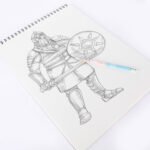 Weibo A3 Spiral Sketch Book WB-95489 - 40 Sheets 100gsm Acid-Free Drawing Notebook for Artists and Students - Image 3