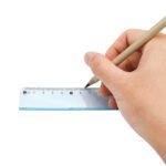 Weibo Student Geometry Ruler Set WB-512 - 4 Pieces Transparent Ruler Kit with Straight Ruler, Protractor and Set Squares for School and Drawing - Image 3