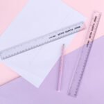 Weibo 30cm Transparent Plastic Ruler WB-2611 - Clear Scale Straight Ruler for Students, Office and Drafting - Image 7