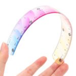 Weibo Cute Gradient Flexible Ruler WB-539 - Bendable Soft Plastic Rainbow Color Ruler for Kids and Students - Image 3