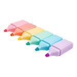 Weibo Boow Fluorescent Highlighter Set WB-907-6 - Cute Bear Shaped Pastel Highlighters 6-Pack for Students and Kawaii Stationery Lovers - Image 3