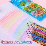 Weibo 12 Color Colored Pencils WB-9201 - Vibrant Animal Pattern Colour Pencils Set for Kids, Students and Creative Drawing - Image 4
