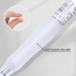 Weibo WB-55624-12 Press Gel Ink Pen 0.5mm – Quick Drying Blue Gel Pen with Soft Grip for Office & Study - Image 6