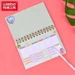 Weibo Little Dinosaur Spiral Notebook WB-95282 – Cute Cartoon Weekly Planner Desk Notebook for Students & Office - Image 5