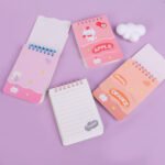 Weibo Fruit Cat Cute Mini Spiral Notebook with Index Tabs – Apple, Orange, Grape & Avocado Cartoon Notebook - Image 3